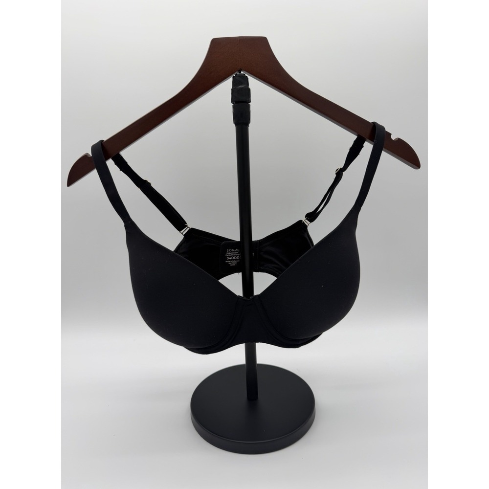 Soma‎ Embraceable Perfect Coverage Underwire Bra Lightly Lined 34 DDD-Black